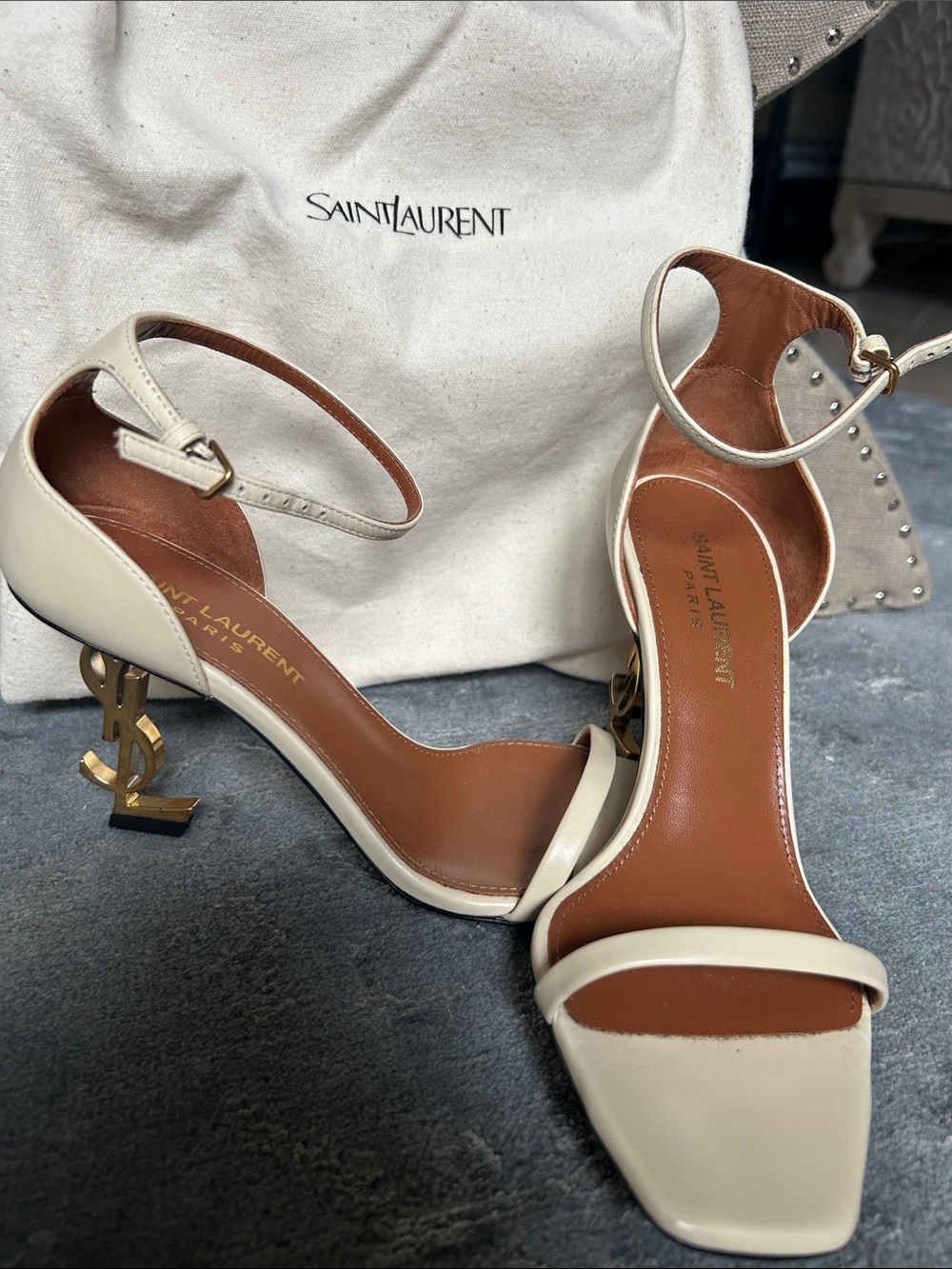 Saint Laurent YSL Opyum Logo Heels